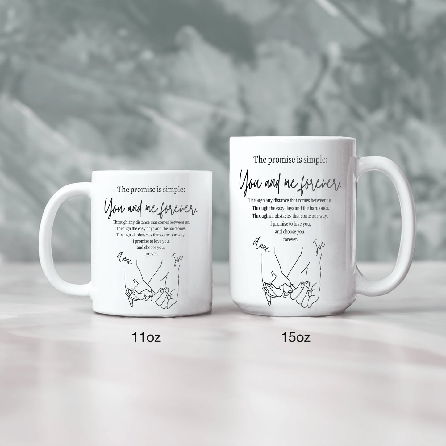 Personalized Pinky Promise Mug