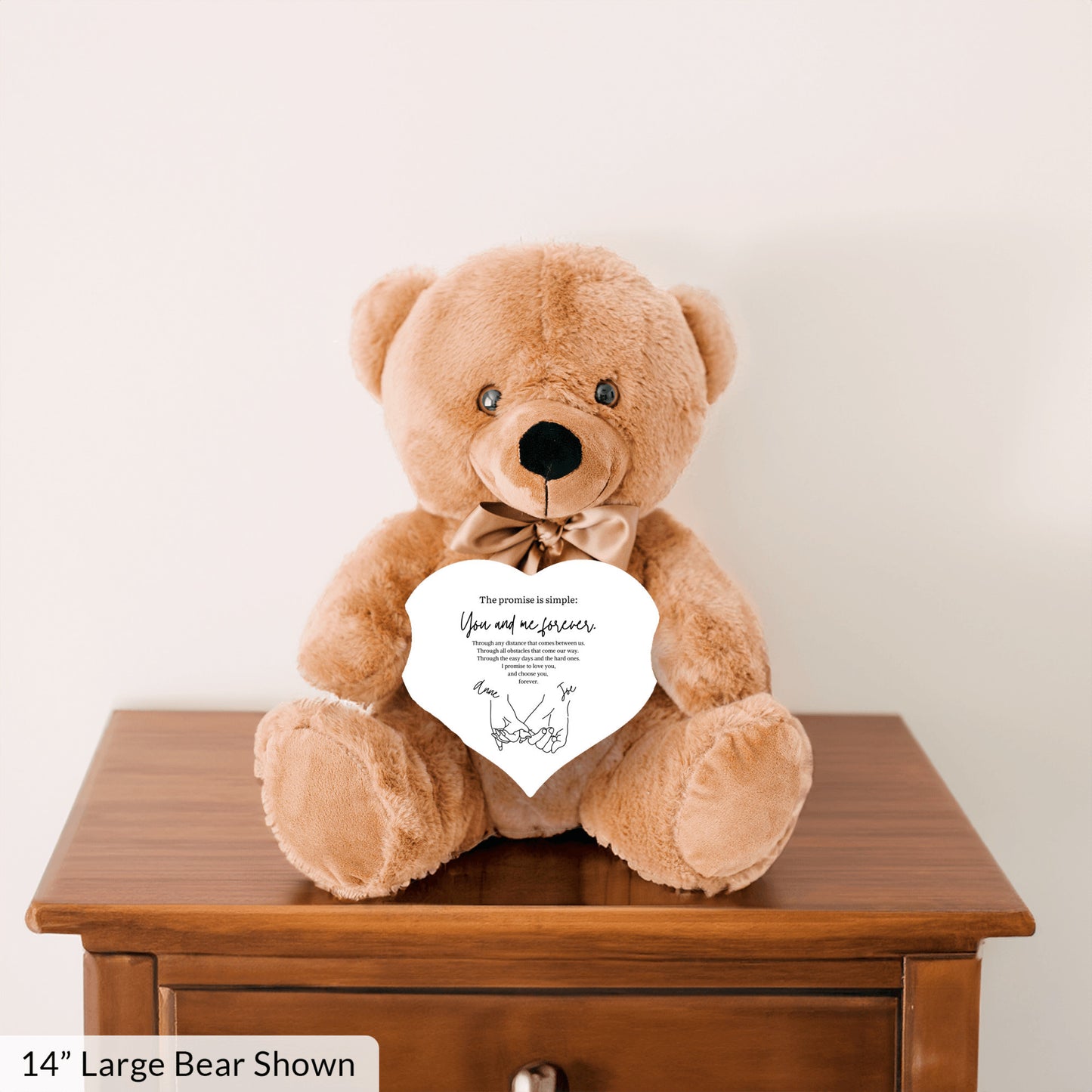 Custom Pinky Promise Teddy Bear