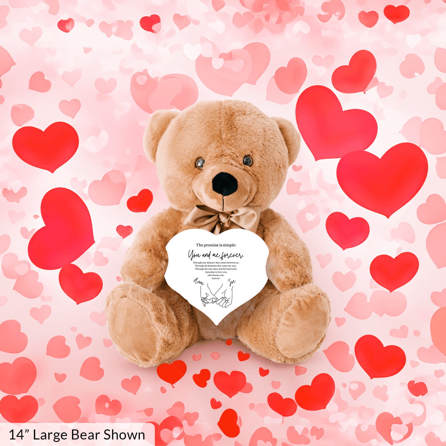 Custom Pinky Promise Teddy Bear