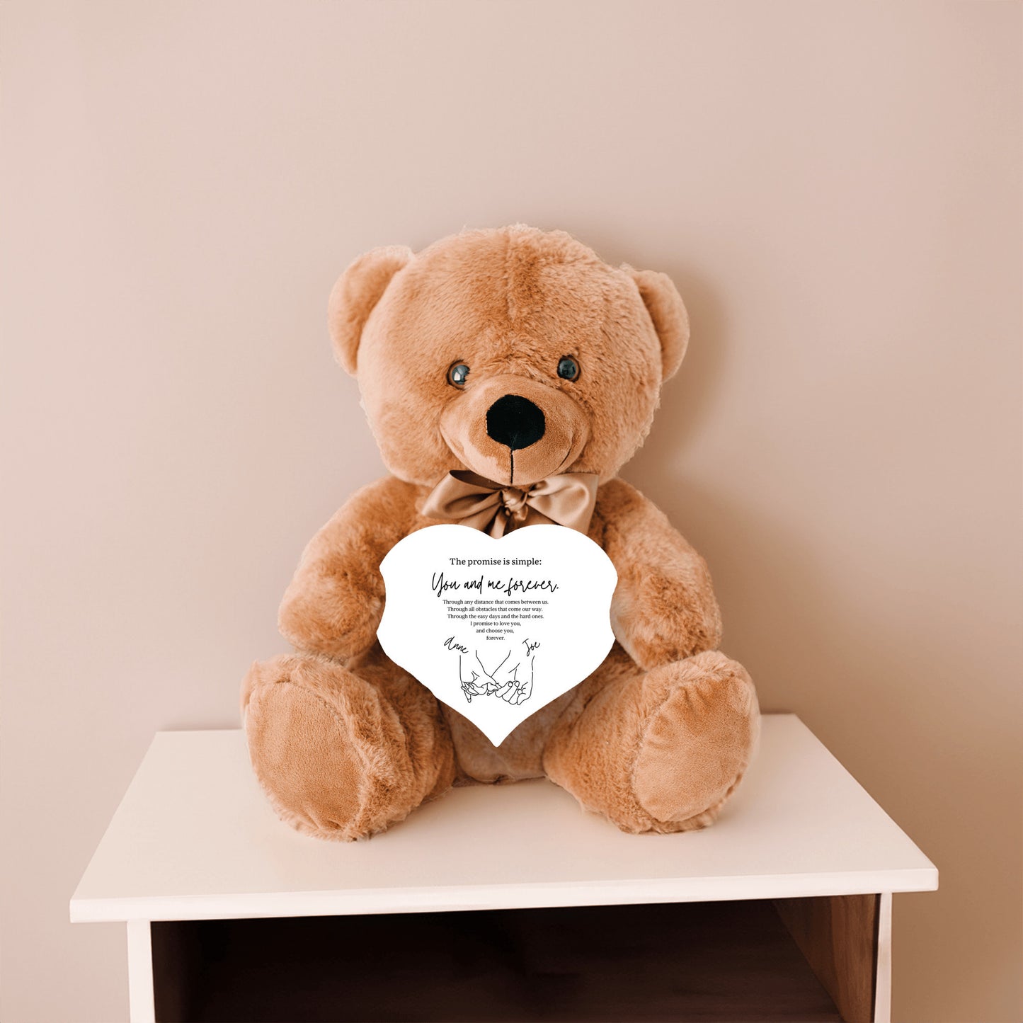 Custom Pinky Promise Teddy Bear