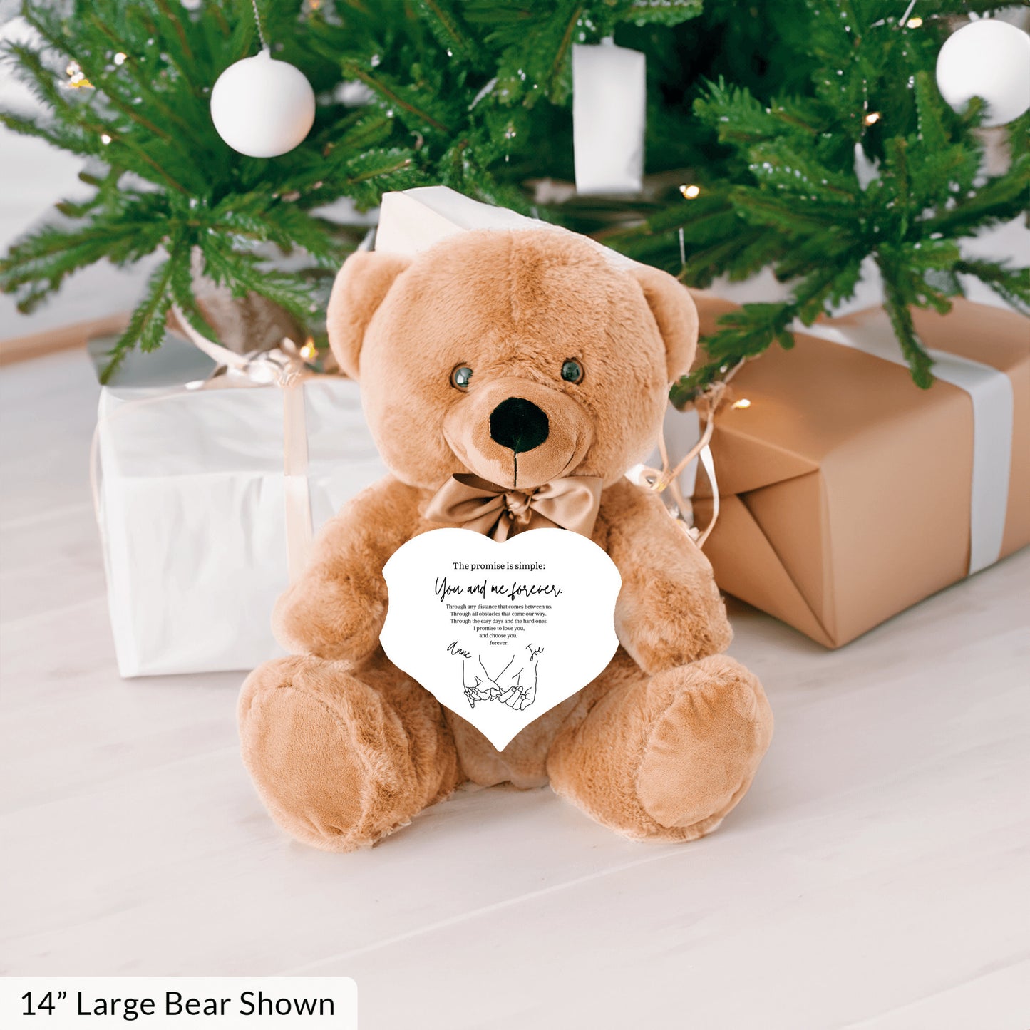 Custom Pinky Promise Teddy Bear