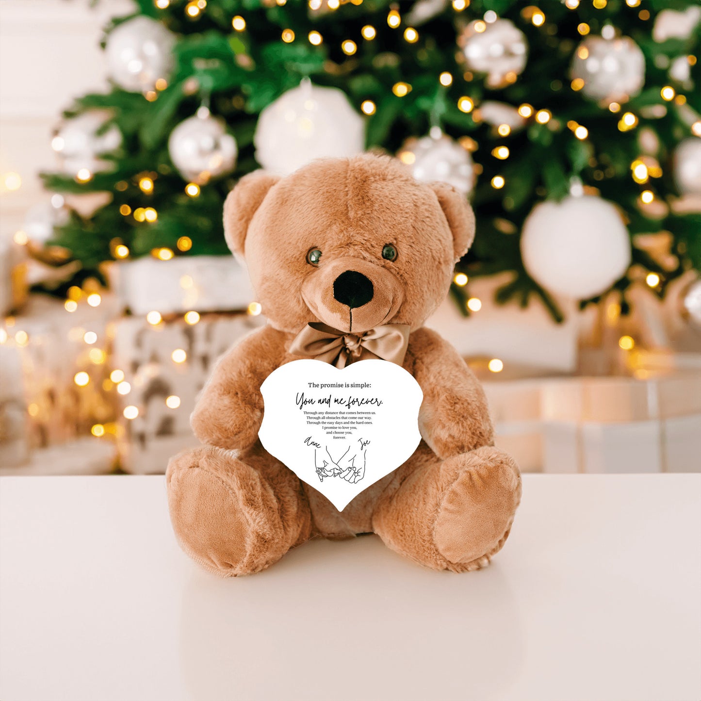 Custom Pinky Promise Teddy Bear