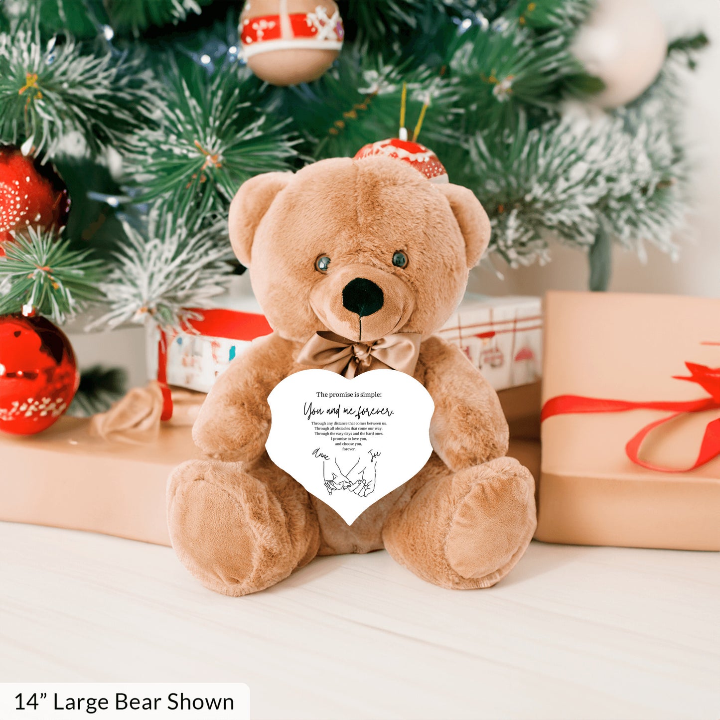 Custom Pinky Promise Teddy Bear