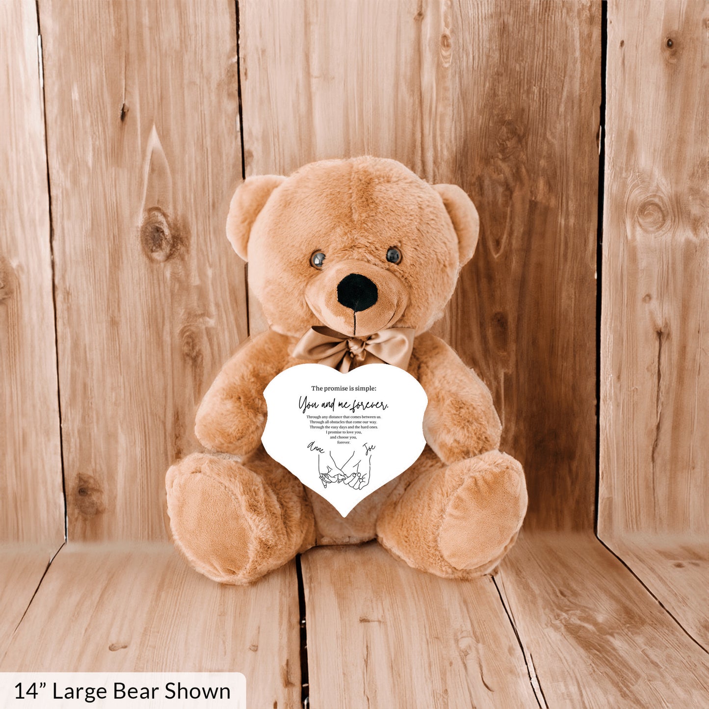 Custom Pinky Promise Teddy Bear