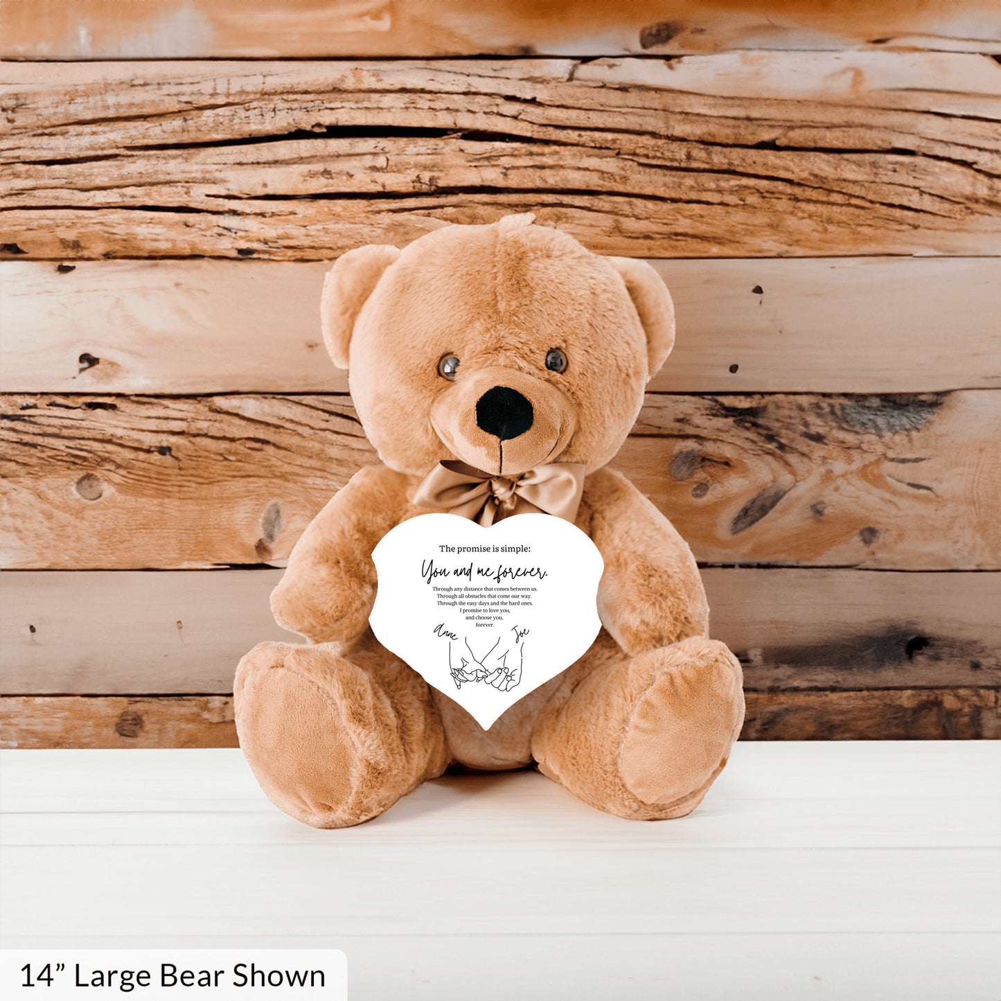 Custom Pinky Promise Teddy Bear