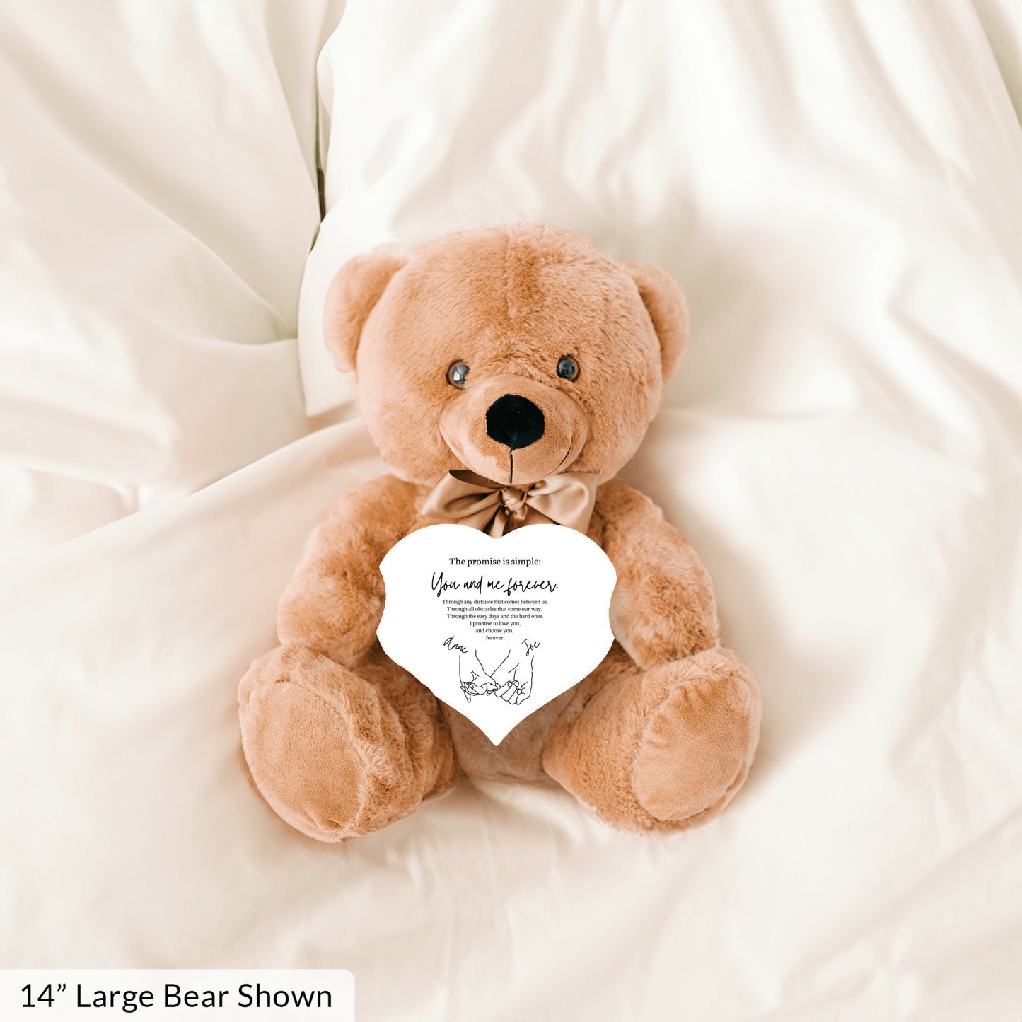 Custom Pinky Promise Teddy Bear