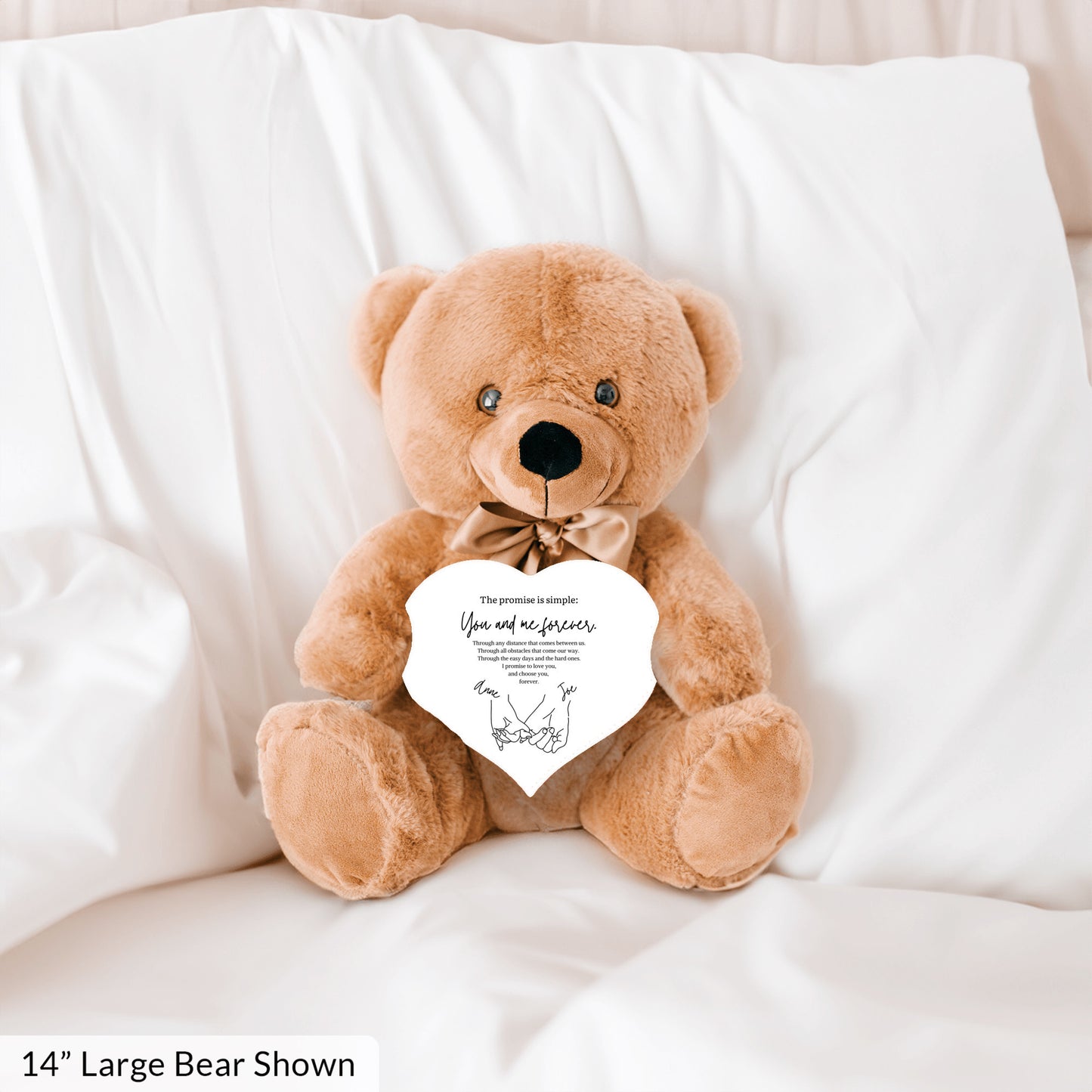 Custom Pinky Promise Teddy Bear