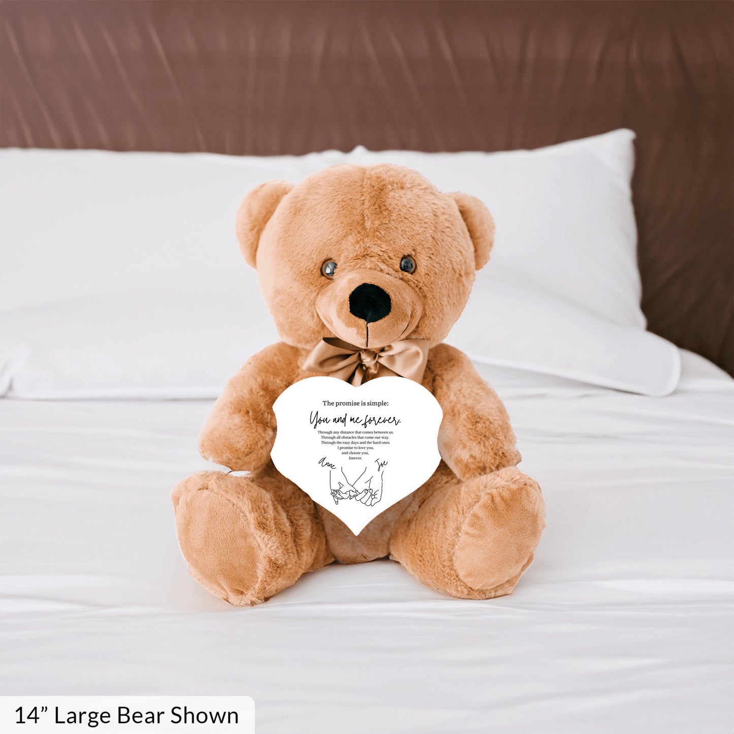 Custom Pinky Promise Teddy Bear