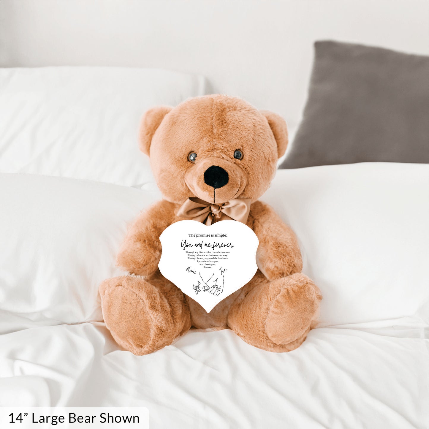 Custom Pinky Promise Teddy Bear